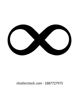 Infinity icon for graphic design projects