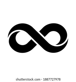 Infinity icon for graphic design projects