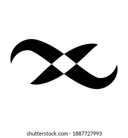Infinity icon for graphic design projects