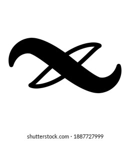 Infinity icon for graphic design projects