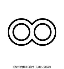 Icono de infinito para proyectos de diseño gráfico