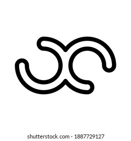 Infinity icon for graphic design projects