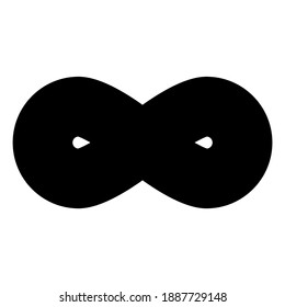 Infinity icon for graphic design projects
