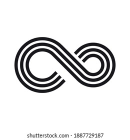Icono de infinito para proyectos de diseño gráfico