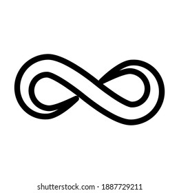 Infinity icon for graphic design projects
