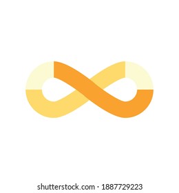 Infinity icon for graphic design projects