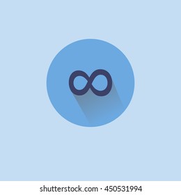 Infinity icon illustration - stock vector
