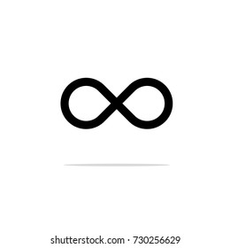 Infinity icon. Infinite energy symbol sign. Eternity symbol. Flat design. Vector Illustration.