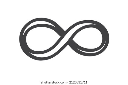 Infinity icon isolated on white background. Eternal, limitless. vector illustration.