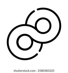 Infinity Icon in Line Style