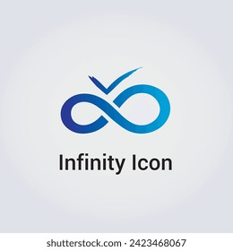 Infinity Icon Logo Brand Variety - 8 Shape Element Various Colors Vector Design