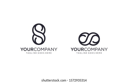 Infinity icon for logo designs vector	