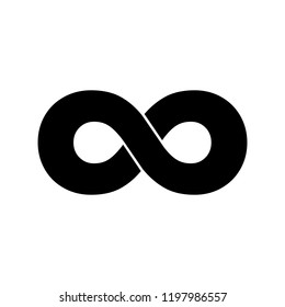 Infinity Icon Logo On White Background Stock Vector (Royalty Free ...