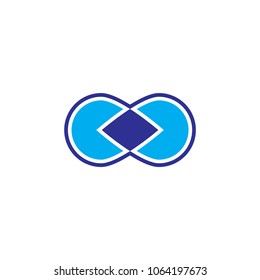 Infinity icon and logo sign