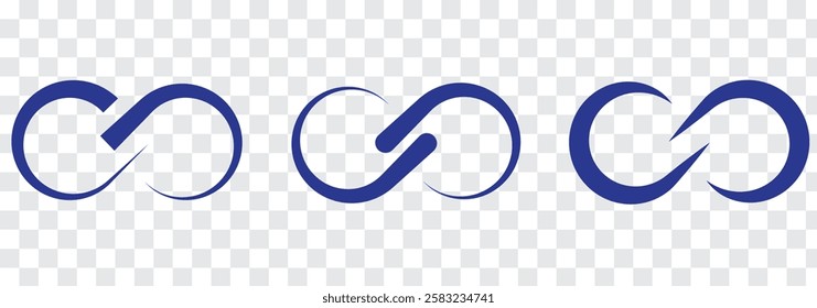 Infinity Icon loop circle logo . Endless color vector icon. Design round wheel logo element. Abstract vector template set. 