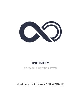infinity icon on white background. Simple element illustration from Signs concept. infinity icon symbol design.