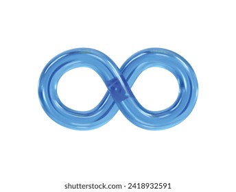  Infinity icon render 3d illustration