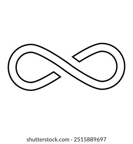 Infinity icon set. Symbols of endless, unlimited, eternal. Infinity, eternity, infinite, endless, loop symbols. infinity collection icons flat style.