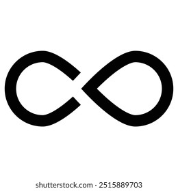 Infinity icon set. Symbols of endless, unlimited, eternal. Infinity, eternity, infinite, endless, loop symbols. infinity collection icons flat style.