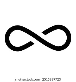 Infinity icon set. Symbols of endless, unlimited, eternal. Infinity, eternity, infinite, endless, loop symbols. infinity collection icons flat style.