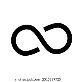 Infinity icon set. Symbols of endless, unlimited, eternal. Infinity, eternity, infinite, endless, loop symbols. infinity collection icons flat style.