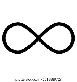 Infinity icon set. Symbols of endless, unlimited, eternal. Infinity, eternity, infinite, endless, loop symbols. infinity collection icons flat style.