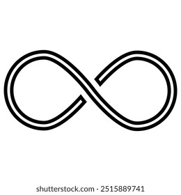 Infinity icon set. Symbols of endless, unlimited, eternal. Infinity, eternity, infinite, endless, loop symbols. infinity collection icons flat style.