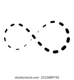 Infinity icon set. Symbols of endless, unlimited, eternal. Infinity, eternity, infinite, endless, loop symbols. infinity collection icons flat style.