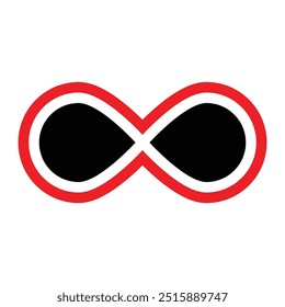 Infinity icon set. Symbols of endless, unlimited, eternal. Infinity, eternity, infinite, endless, loop symbols. infinity collection icons flat style.