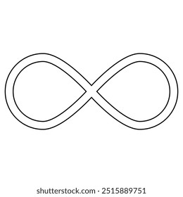 Infinity icon set. Symbols of endless, unlimited, eternal. Infinity, eternity, infinite, endless, loop symbols. infinity collection icons flat style.