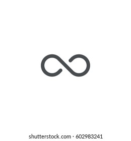 infinity icon. sign design