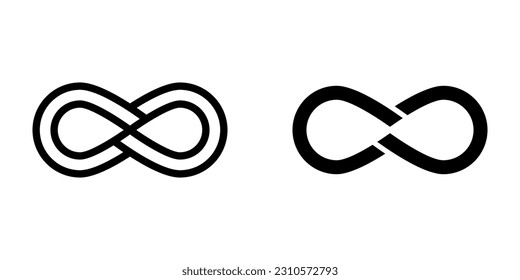 Infinity icon. sign for mobile concept and web design. vector illustration