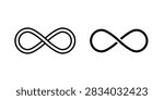 Infinity icon simple clipart bundle