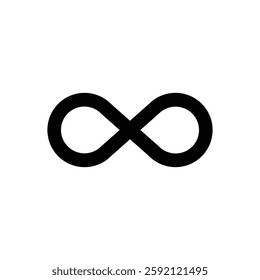 infinity icon. Simple vector sign.
