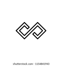 Infinity icon. Infinity symbol. Flat Vector illustration