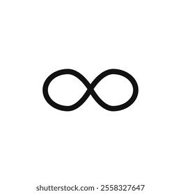 Infinity icon Symbol mark in Outline style