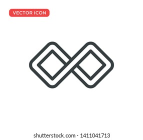 Infinity Icon Symbol Vector Illustration Design