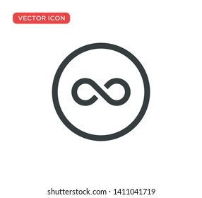 Diseño de ilustración de vectores de símbolos infinitos