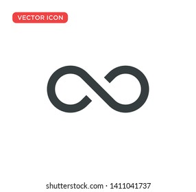 Infinity Icon Symbol Vector Illustration Design