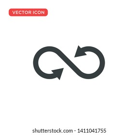 Infinity Icon Symbol Vector Illustration Design