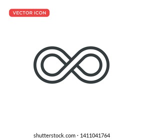 Infinity Icon Symbol Vector Illustration Design
