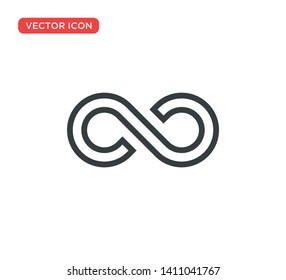 Infinity Icon Symbol Vector Illustration Design
