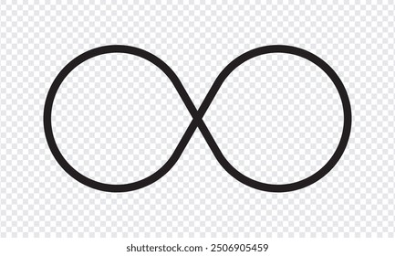 Infinity icon symbol vector. vector illustration.