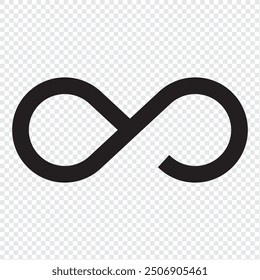 Infinity icon symbol vector. vector illustration.