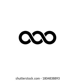 Infinity icon symbol vector isolated on white background
