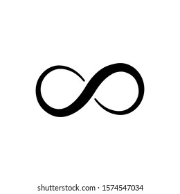 infinity icon trendy flat design
