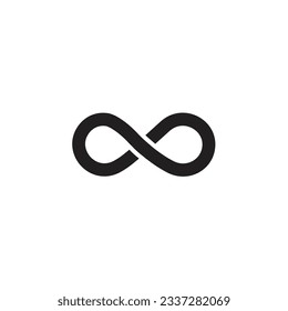 icono infinito. Infinito ilimitado, interminable, logos. Ilustración vectorial.