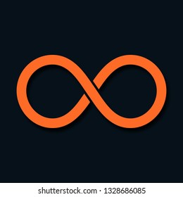 Infinity icon. Unlimited sign, logo isolated design. Vector illustration.