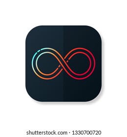 Infinity Icon. Unlimited Sign, Logo Isolated Design. Vector Illustration.