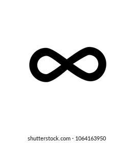 Infinity icon vector